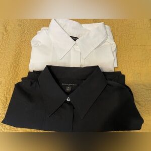 Banana Republic poplin button front pair shirts - size m